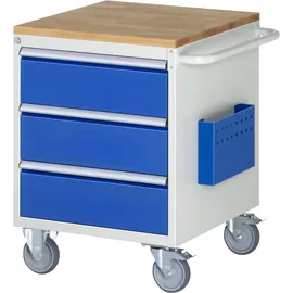 Rau Montagewagen Buche-Top 3 x Schublade-L 3x180mm BxTxH 580x650x795 mm