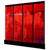 Xlmoebel Wanddekoobjekt Designer LED Wasserwand mit Blasenmuster Wandpaneel Beleuchtet (Water Wall), Hergestellt in Europa weiß