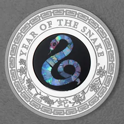 Silbermünze 1oz Schlange 2025 (PP) Opal Lunar ? Year of the Snake (Australien)