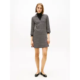 Tommy Hilfiger Polokleid Gestreift Schwarz/Mehrfarbig 42