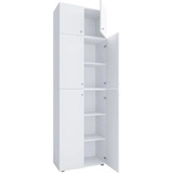 VCM Aktenschrank Lona XXL 917788, aus Holz, 70 x 223 x 39cm (B/H/T), mit Aufsatz, weiß
