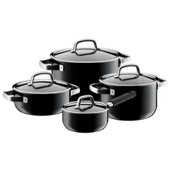 WMF Fusiontec Mineral Topf-Set, 4-teilig, Black