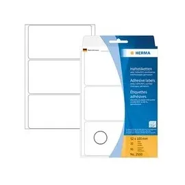 Herma Adressetiketten 2500 Weiß 100,0 x 52,0 mm 32 Blatt 96 St.