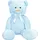 Brubaker XXL Teddybär 100 cm - Hellblau - Stofftier Plüschtier Kuscheltier Blau