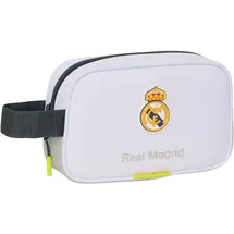 Safta Real Madrid 25/26 - Kleine Federmappe für Kinder, ideal für Verschiedene Altersgruppen, bequem und vielseitig, Qualität und Stärke, 22 x 8 x 13,5 cm, weiß, M, lässig, weiß, M, Lässig