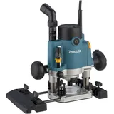 Makita RP1111CJFA Oberfräse 1.100 W inkl. D-53556 12-teiligem Fräser-Set im MAKPAC