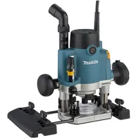 Makita RP1111CJFA Oberfräse 1.100 W inkl. D-53556 12-teiligem Fräser-Set im MAKPAC