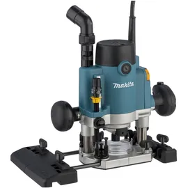 Makita RP1111CJFA Oberfräse 1.100 W inkl. D-53556 12-teiligem Fräser-Set im MAKPAC