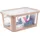 Rotho Aufbewahrungsbox mit Deckel 45 L Albris meadow rosa