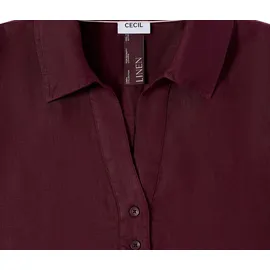 Cecil Blusenkleid Knielang Unifarben Rot 46