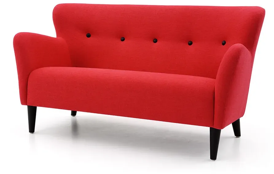 2-Sitzer Sofa Happy rot, 81x150x82 cm