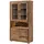 Massivmoebel24 Vitrine Akazie 98 x 40 x 180 cm Beige