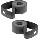 cyclingcolors Gummi Felgenband 18mm für 24 Zoll Fahrradreifen, Schwarz