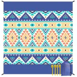 Bseical Picknickdecke blau 210 x 200 cm