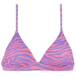 VENICE BEACH Triangel-Bikini-Top Damen violett-koralle, Gr.34 Cup C/D,