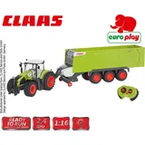 Happy People Traktor Claas Axion 870 RTR mit Anhänger Cargos 9600 34425