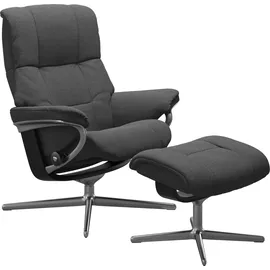 Stressless Stressless® Relaxsessel »Mayfair«, mit Cross Base, Größe S, M & L, Holzakzent Schwarz grau