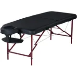 Master Massage Zephyr Massageliege 71cm aus leichtem Aluminium Ideal zum Transportieren für Praxis Wellness Spa in Schwarz