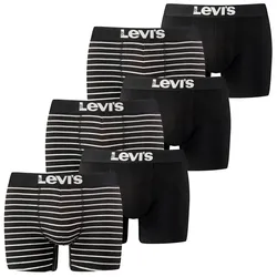 Levis Herren Boxershort Men Vintage Stripe YD Boxer 4er 6er 8er Multipack in M Schwarz