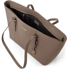lazarotti Bologna Leather Shopper Taupe