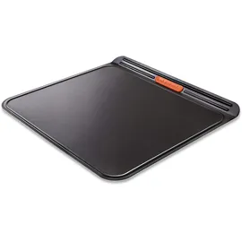 Le Creuset Backblech, Doppelwandig, 38 x 35,5 cm, Sauerteigbeständig, Aus Karbonstahl gefertigt, Anthrazit/Orange, 94102115130000