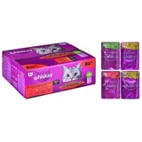 Whiskas Adult Klassische Gerichte 85g x 85 g Classic Meals - Nassfutter für ausgewachsene Katzen, in Sauce (Schnitte mit: Rind, Huhn, Lamm, Geflügel)
