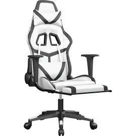 vidaXL Gaming-Stuhl Kunstleder Weiß