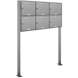 AL Briefkastensysteme 6 Fach Briefkastenanlage DIN A4 modern