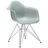 Vitra Stuhl Eames Plastic Armchair RE 83x63x59 cm hellgrau, Gestell: verchromt, Designer Charles & Ray Eames