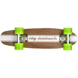Ridge Maple Holz Mini Cruiser Number Four Skateboard, Green, MPB-22-NR4