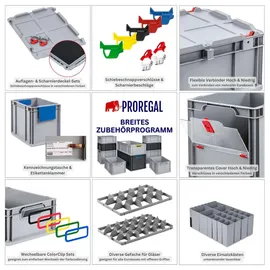 Proregal Eurobox NextGen Color 32 x 40 x 60 cm 5-tlg. grün
