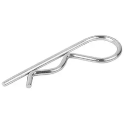 FEDERSTECKER ÄHNLICH DIN11024, FORM:E MIT EINFACHER WINDUNG, D1=6, D3=7, D4=28-40, EDELSTAHL A2  BLANK
