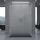 doporro Duschwand Duschtrennwand 140x200 Walk-In Dusche schwarz mit Doppel-Stabilisator aus Echtglas 10mm ESG-Sicherheitsglas Vollsatiniert - milchig