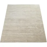 Paco Home Teppich »Bedina 450«, rechteckig, 14 mm Höhe, Kurzflor mit Cord-Optik, Obermaterial 100% Viskose Beige