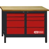 KS Tools Werkbank mit 8 Schubladen, H840xB1200xT600mm