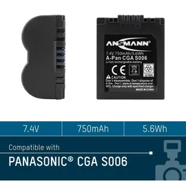 Ansmann Panasonic CGA-S006 kompatibel