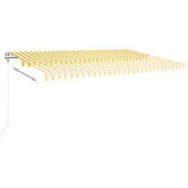 vidaXL Automatische Markise 500 x 300 cm gelb