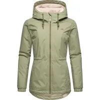 Ragwear Damen warme Wasserdichte Winterjacke mit Kapuze Dankka Warm YOUMODO Light Olive Gr. XS - XS