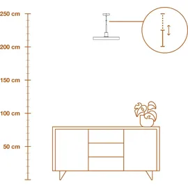 Osram Decor Plate 1-flg. Ø 40 cm Stahl Schwarz/Beige