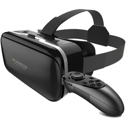 GelldG VR-Brille, VR-Headset für 4,7–6 Zoll Handys Virtual-Reality-Brille schwarz