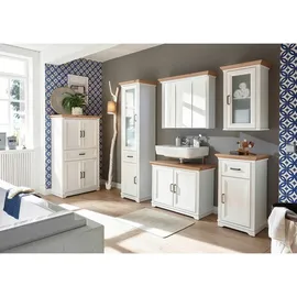 Stella Trading Waschbeckenunterschrank - weiß , Maße cm B: 83 H: 66 T: 43.0