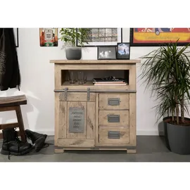 MASSIVMOEBEL24.DE Sideboard 80 x 85 x 45 cm Beige