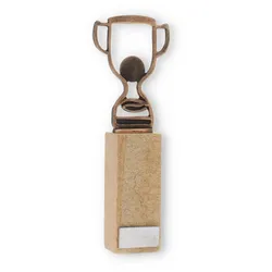 Pokal Konturfigur Pokal altgold auf Sandstein 24,1cm