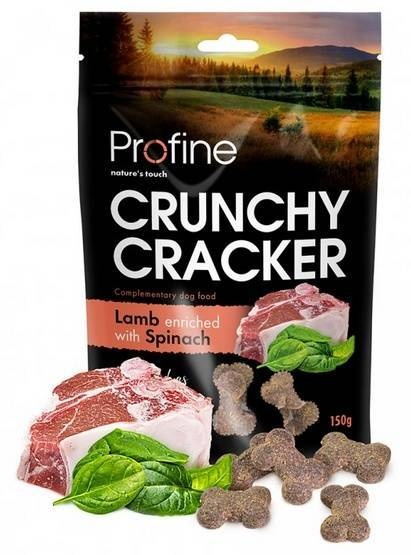 PROFINE CRUNCHY CRACKER Lamm mit Spinat 150g (Rabatt für Stammkunden 3%)