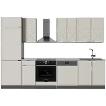 Vicco Küchenzeile Fame-Line 300 cm GrauBeige