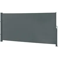 OK-Living Seitenmarkise Sichtschutz 160x350cm Sonnenschutz Seitenrollo Markise 280g/m2