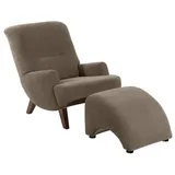 58 aufm Kessel Sessel Sahara Kunststoff 101 x 80 x 71 cm Nussbaum