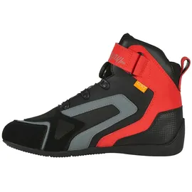 Furygan V4 Easy D3O Motorradschuhe, schwarz-rot, Größe 45