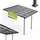 Juskys Terrassendach Borneo 300 x 300 cm anthrazit