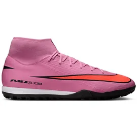Nike ZM Superfly 10 Academy TF für Herren Fussball-Hartplatzschuhe MAGIC FLAMINGO/BLACK-TOTAL CRIMSON, 39